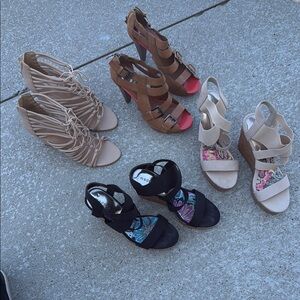 Stylish Women's Sandals Wedges Collection Lot